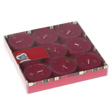 Pomegranate Scented Me to You Bear Christmas Tea Lights Set (Pack of 9) £6.49